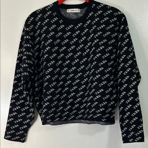 Zara Logo Sweater Size S